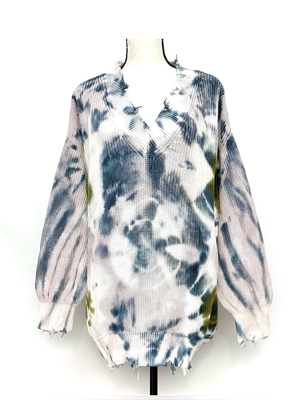 YFB V-Neck tie-dye Sweater